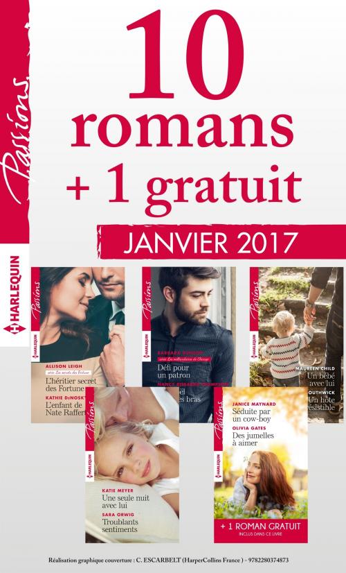 Cover of the book 10 romans Passions + 1 gratuit (n°635 à 639 - janvier 2017) by Collectif, Harlequin