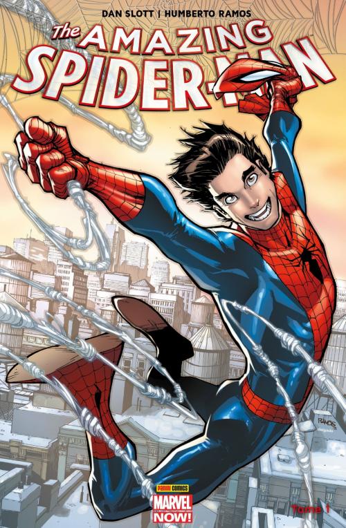 Cover of the book The Amazing Spider-Man (2014) T01 by Chritos Gage, Humberto Ramos, Javier Rodriguez, Giuseppe Camuncoli, Dan Slott, Panini
