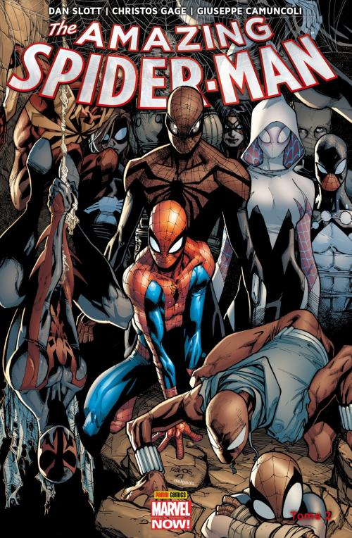 Cover of the book The Amazing Spider-Man (2014) T02 by Dan Slott, Christos N. Gage, Humberto Ramos, Giuseppe Camuncoli,  Adam Kubert, Panini