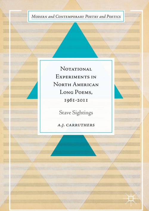 Cover of the book Notational Experiments in North American Long Poems, 1961-2011 by A. J. Carruthers, Springer International Publishing