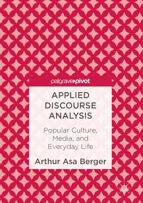 Cover of the book Applied Discourse Analysis by Arthur Asa Berger, Springer International Publishing