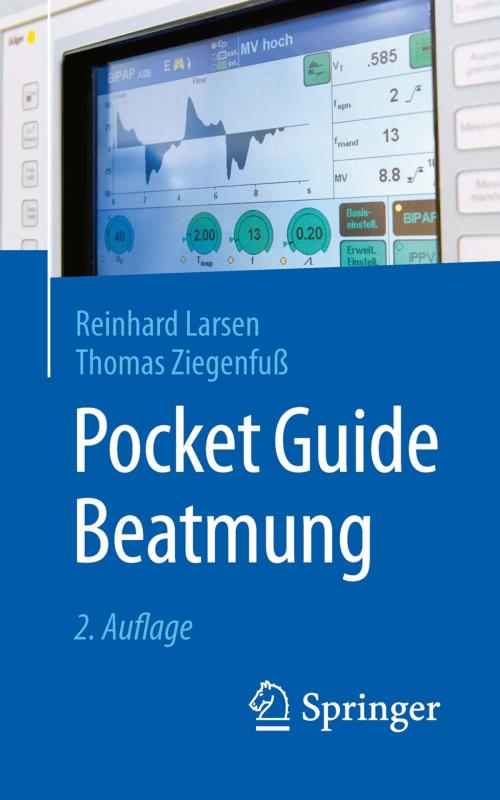 Cover of the book Pocket Guide Beatmung by Reinhard Larsen, Thomas Ziegenfuß, Springer Berlin Heidelberg