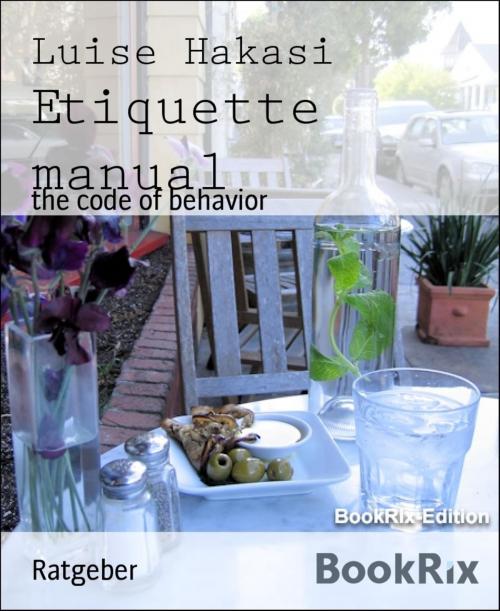 Cover of the book Etiquette manual by Luise Hakasi, BookRix