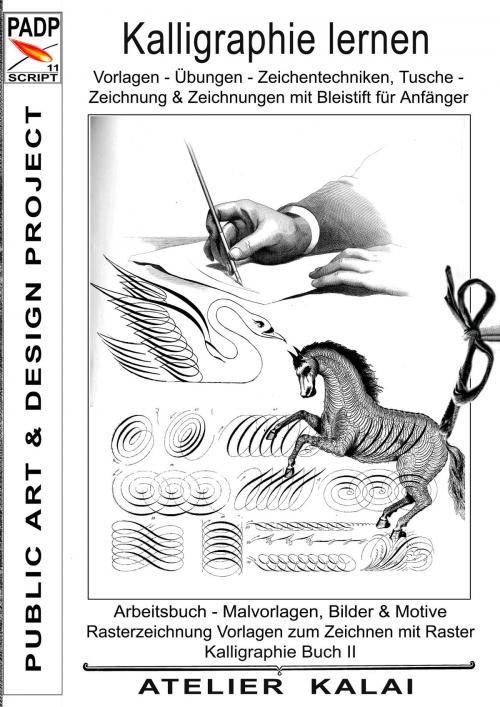 Cover of the book PADP-Script 11: Kalligraphie lernen Vorlagen - Übungen - Zeichentechniken, Tuschezeichnung & Zeichnungen mit Bleistift für Anfänger by , Books on Demand