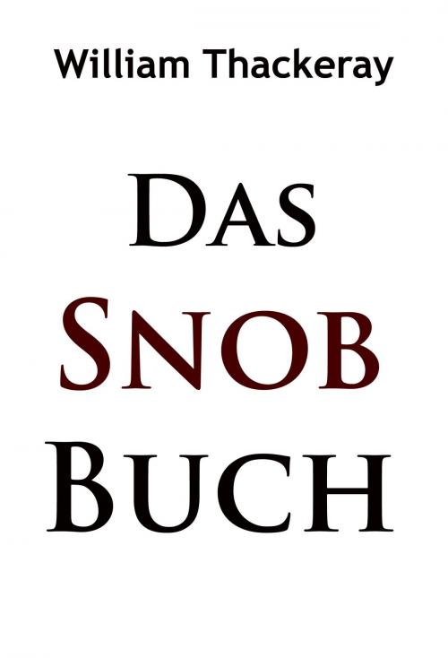 Cover of the book Das Snob-Buch by William Thackeray, idb