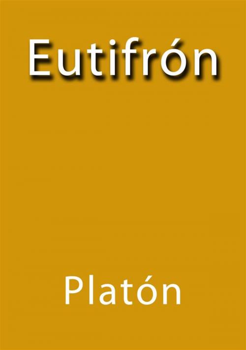 Cover of the book Eutifron by Platón, Platón