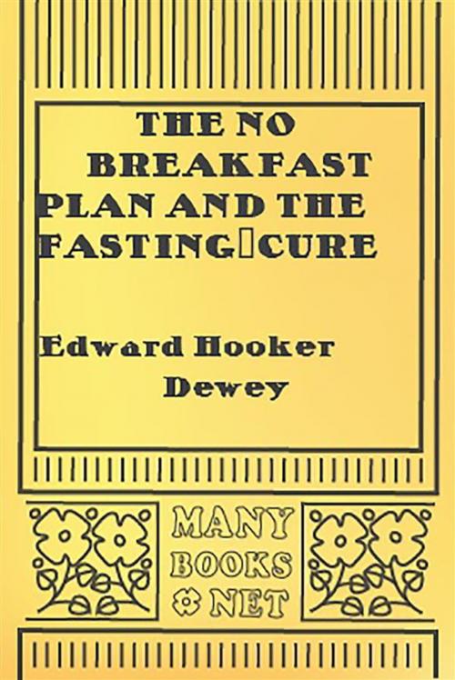 Cover of the book The No Breakfast Plan and the Fasting-Cure by Edward Hooker Dewey, Youcanprint