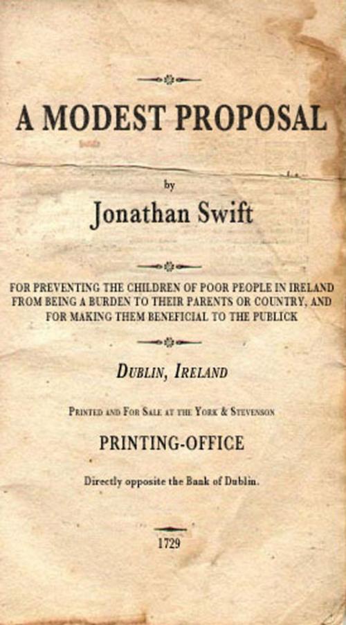 Cover of the book A Modest Proposal by Jonathan Swift, Saga Egmont International