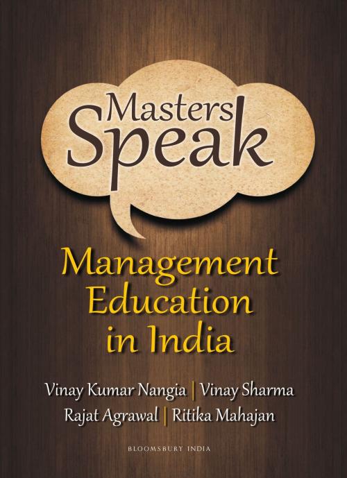 Cover of the book Masters Speak by Author Vinay Nangia, Bloomsbury Publishing