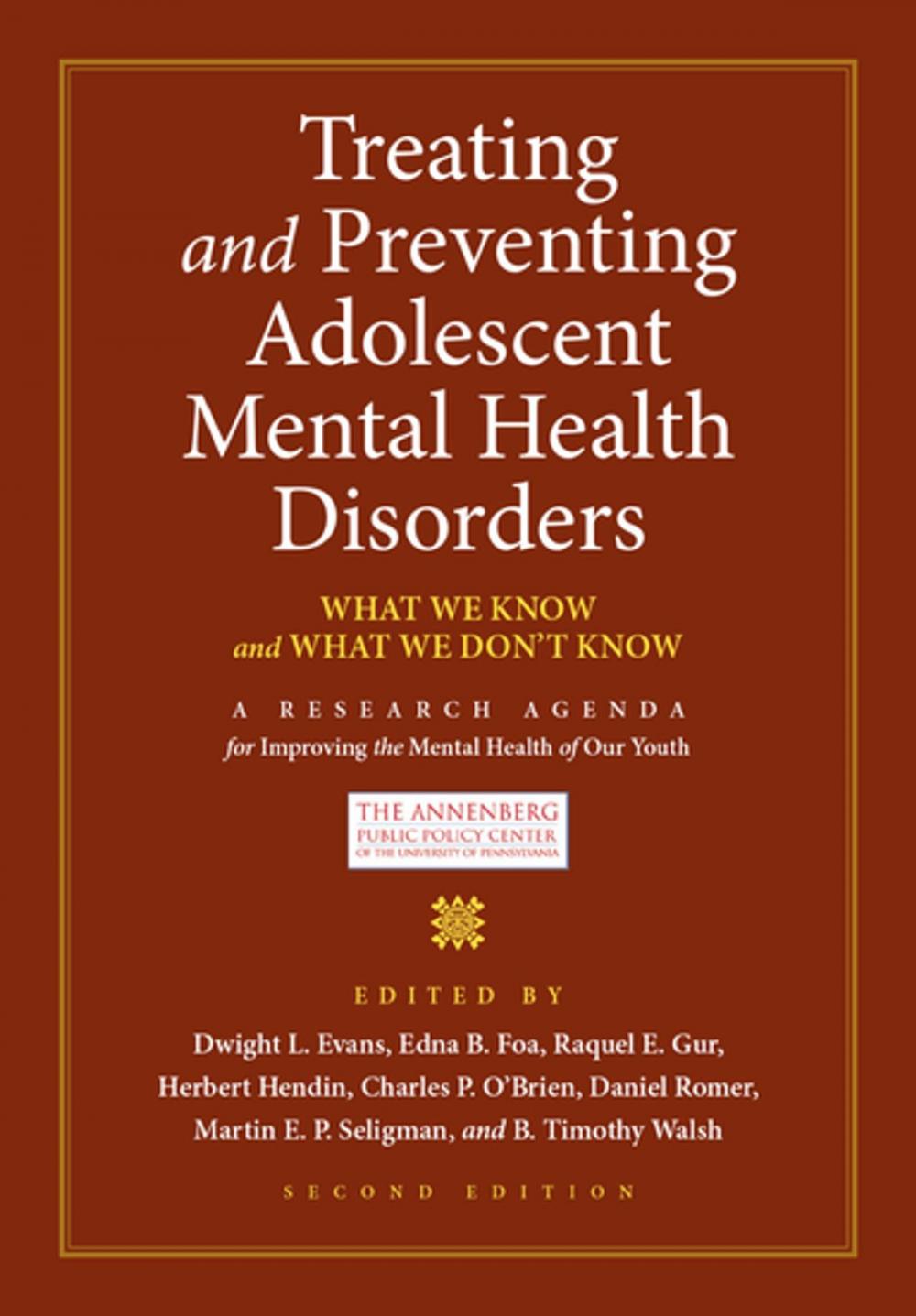 Big bigCover of Treating and Preventing Adolescent Mental Health Disorders