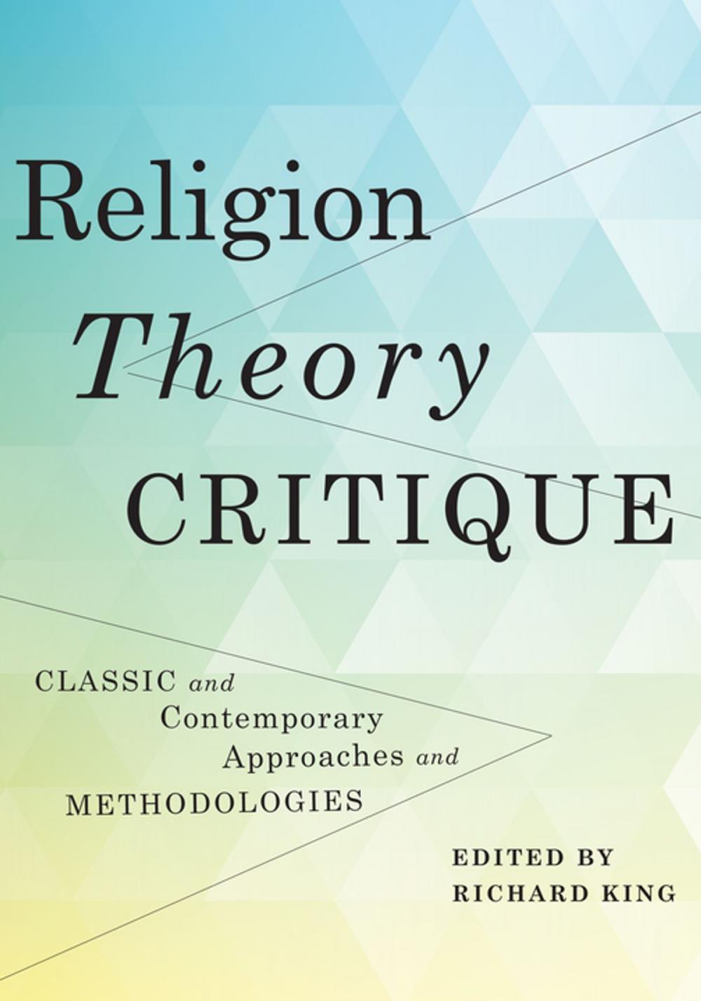Big bigCover of Religion, Theory, Critique