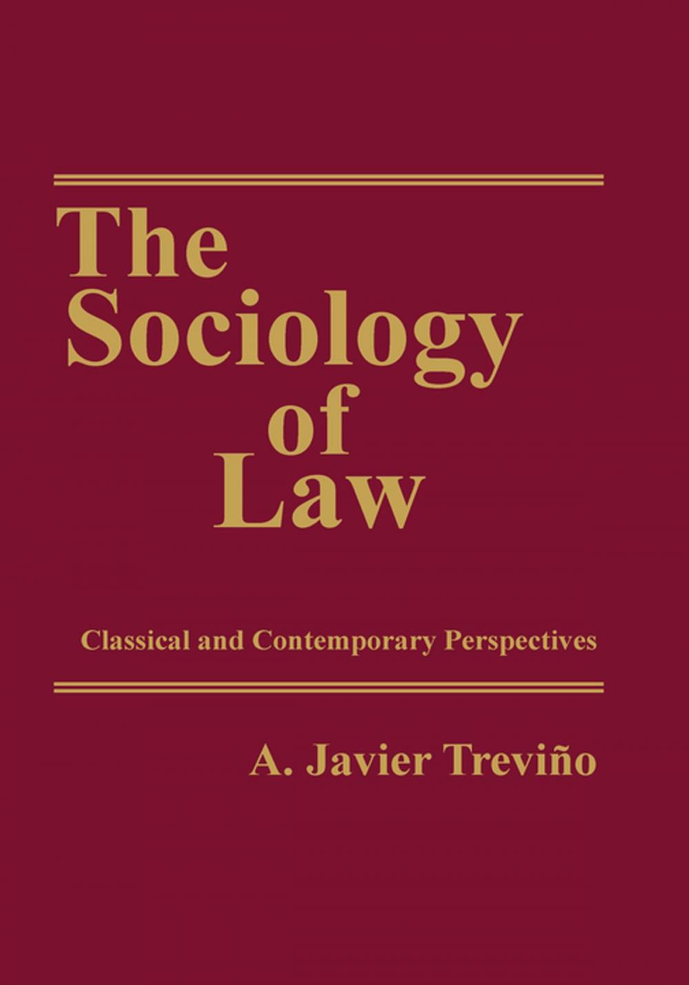 Big bigCover of The Sociology of Law