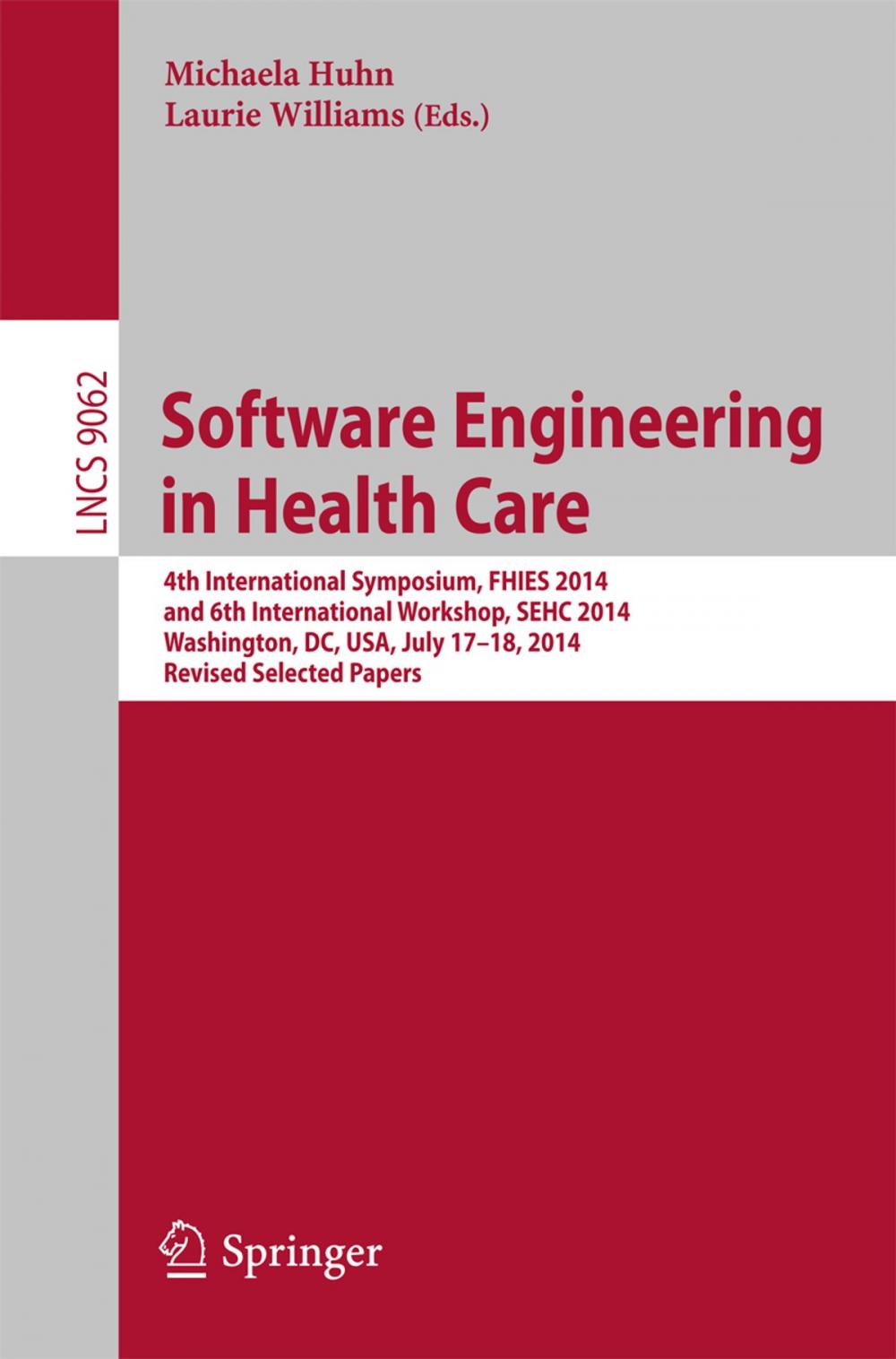 Big bigCover of Software Engineering in Health Care