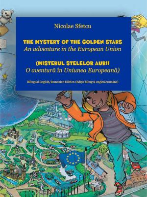 Book cover of The Mystery of the Golden Stars - An adventure in the European Union (Misterul stelelor aurii - O aventură în Uniunea Europeană)