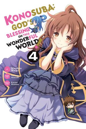Book cover of Konosuba: God's Blessing on This Wonderful World!, Vol. 4 (manga)