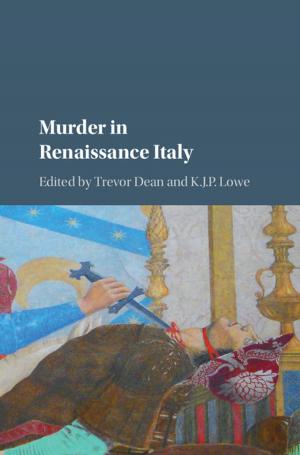Cover of the book Murder in Renaissance Italy by Professor Harris Mylonas