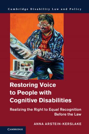 Cover of the book Restoring Voice to People with Cognitive Disabilities by Alexander Hamilton