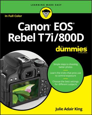 Cover of the book Canon EOS Rebel T7i/800D For Dummies by Donald R. Hannaford, Revel Edwards, David Gebhard