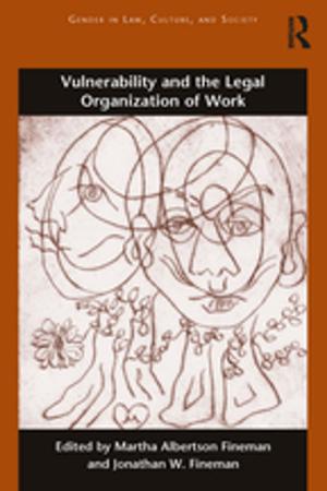Cover of the book Vulnerability and the Legal Organization of Work by Wang Weiguang, Guoguang Zheng, Jiahua Pan