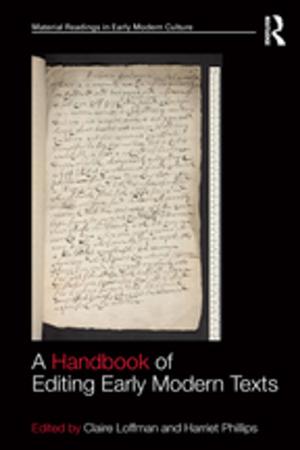 Book cover of A Handbook of Editing Early Modern Texts