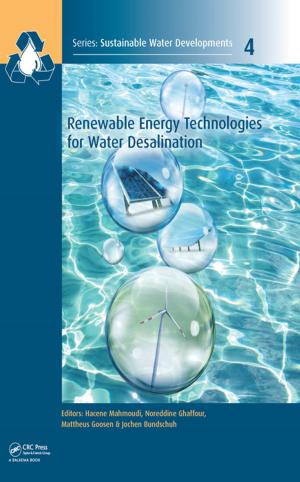 Cover of the book Renewable Energy Technologies for Water Desalination by Munsif Ali Jatoi, Nidal Kamel