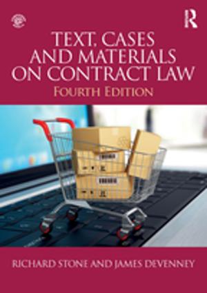 Book cover of Text, Cases and Materials on Contract Law