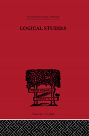 Cover of the book Logical Studies by Chantal Bordes-Benayoun