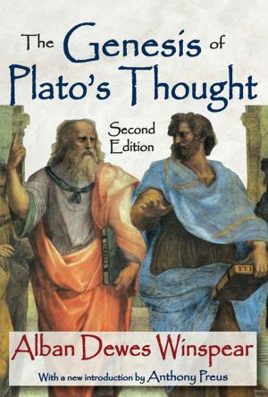 Cover of the book The Genesis of Plato's Thought by Archie Hunter