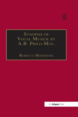 Cover of the book Synopsis of Vocal Musick by A.B. Philo-Mus. by Richard Arnold