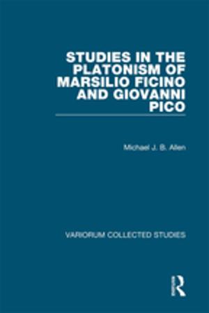 Cover of the book Studies in the Platonism of Marsilio Ficino and Giovanni Pico by Charlotte Ross