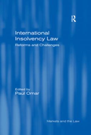 Cover of the book International Insolvency Law by Richard E Lee Jr, Immanuel Wallerstein