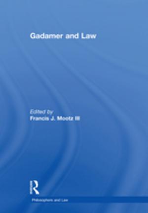 Cover of the book Gadamer and Law by Untza Otaola Alday