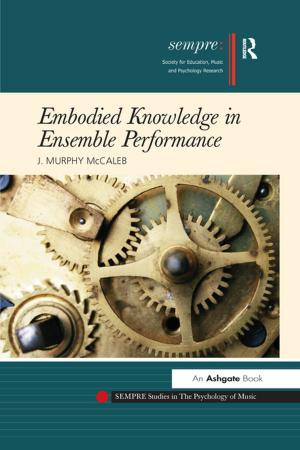 Cover of the book Embodied Knowledge in Ensemble Performance by Jonas Cox, Richard Sagor