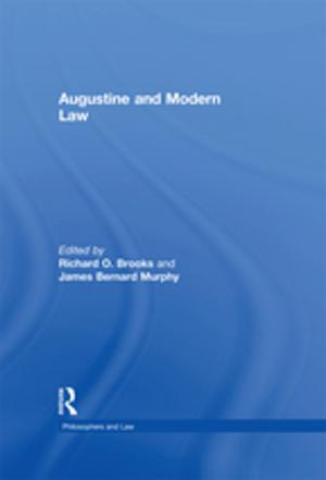 Cover of the book Augustine and Modern Law by Robert Sherman, Ed.D., Norman Fredman, Ph.D.