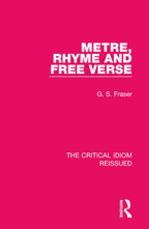 Cover of the book Metre, Rhyme and Free Verse by Anna Robinson-Pant, Alain Wolf