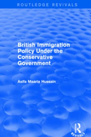 Cover of the book British Immigration Policy Under the Conservative Government by Edward C. Whitmont, Sylvia Brinton Perera
