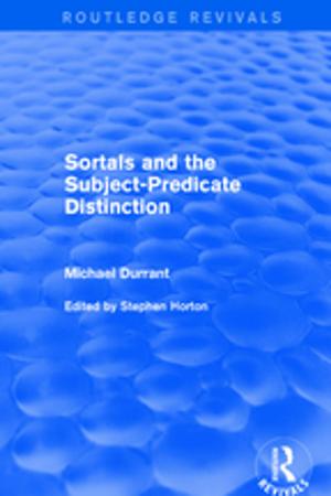 Cover of the book Sortals and the Subject-predicate Distinction (2001) by Mark Corner