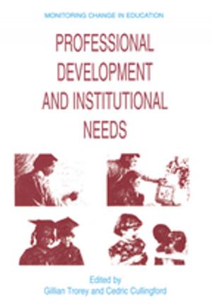 Cover of the book Professional Development and Institutional Needs by Michael Tonry