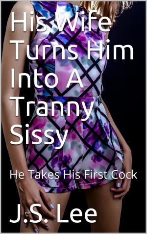 Cover of the book His Wife Turns Him Into A Tranny Sissy: He Takes His First Cock by Maxx Harper