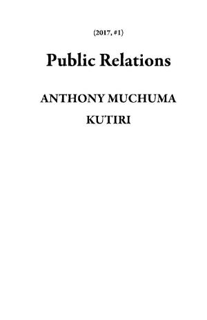 bigCover of the book Public Relations by 