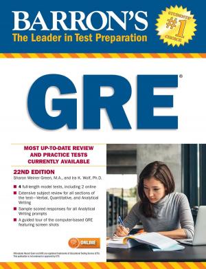 Cover of the book Barron's GRE by Steven J. Matthiesen
