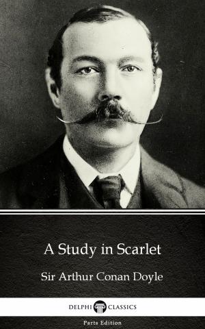 Book cover of A Study in Scarlet by Sir Arthur Conan Doyle (Illustrated)