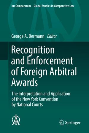 Cover of the book Recognition and Enforcement of Foreign Arbitral Awards by Dhanasekharan Natarajan