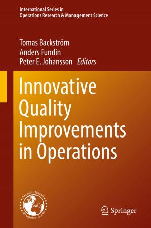 Cover of the book Innovative Quality Improvements in Operations by Marie von Engelhardt