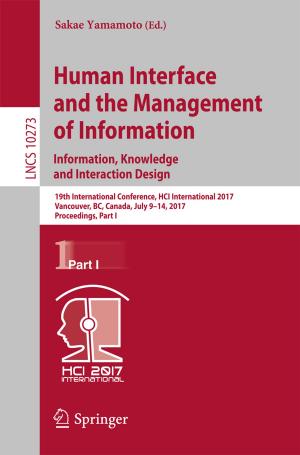 Cover of Human Interface and the Management of Information: Information, Knowledge and Interaction Design