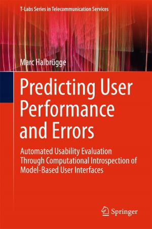 Cover of the book Predicting User Performance and Errors by Hugo Alexandre de Andrade Serra, Nuno Paulino