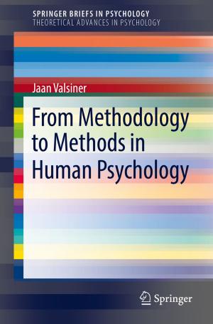 Cover of the book From Methodology to Methods in Human Psychology by Anna V. Spivak, Yuriy A. Litvin