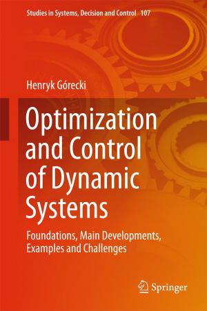 Cover of the book Optimization and Control of Dynamic Systems by Bruno Paes Manso