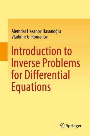 Cover of the book Introduction to Inverse Problems for Differential Equations by Gioia Carinci, Anna De Masi, Errico Presutti, Cristian Giardina