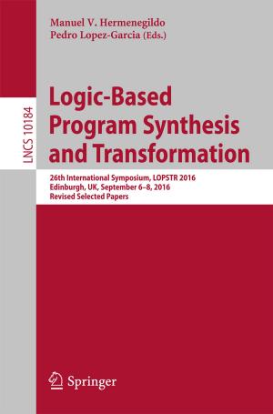 Cover of the book Logic-Based Program Synthesis and Transformation by Jan Kopřiva, Jan Žižka